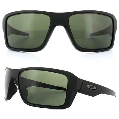 $179 • Buy Oakley DOUBLE EDGE Sunglasses Matte Black - Dark Grey Lenses - 9380-01