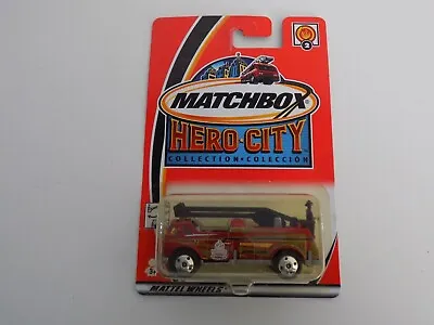 Matchbox Hero City Bucket Fire Truck #2 New On Card • $4.99