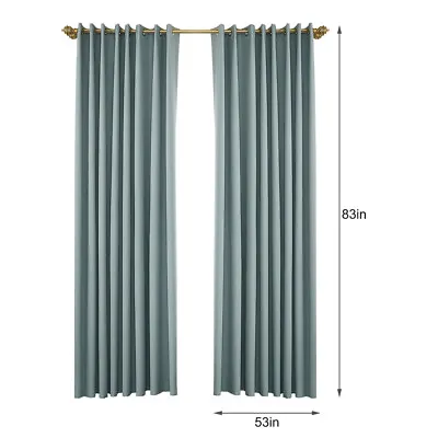 Blackout Curtains For Bedroom Grommet Insulated Room Curtains For Living F7Q8 • £28.61