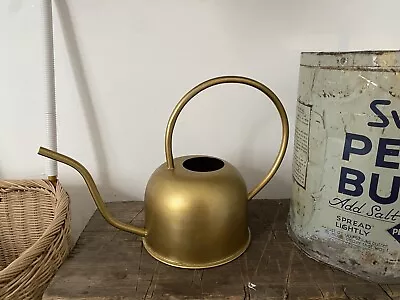 Large Gold Metal Watering Can 15cm By 35cm • £20