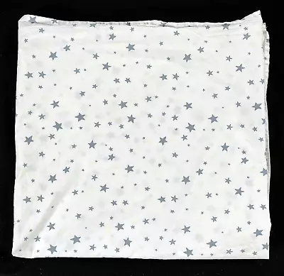 Pottery Barn Kids FULL FLAT SHEET Shining Stars Glow In The Dark Fabric Blue • $25