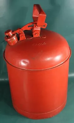 Vintage Eagle Brand Metal Gas Can 5 Gallon UI-50 S Type 1 Painted Red • $34.99