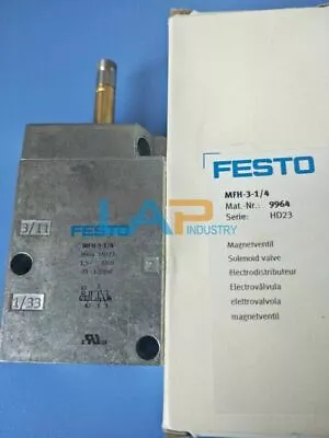 1PCS New For FESTO Solenoid Valve MFH-3-1/4 9964 • $55.06