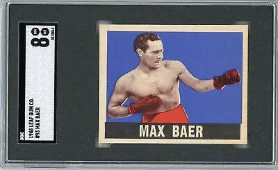 MAX BAER 1948 Leaf #93 Boxing SGC 8 (PSA Pop 18) • $795