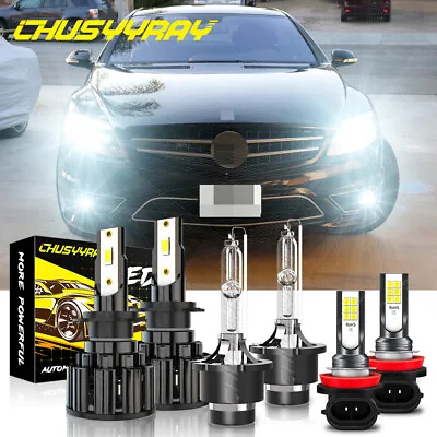 For 2008 2009 Mercedes-Benz CL63 AMG HID 6× LED Headlight Bulbs Hi/Lo+Fog Light • $45.49