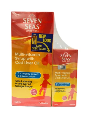 $60.90 • Buy Seven Seas Multi-Vitamin Syrup Cod Liver Oil Kids 600ml FREE EXP SHPPING