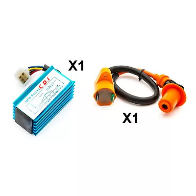 Kick Start Pit Bike Racing CDI + Ignition Coil 110cc 125cc 140cc Braap SSR DHZ • £14.49