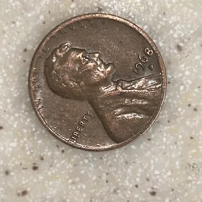 1968 D Lincoln Penny Rim Error L On Rim T’s On Rim • $1000