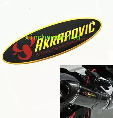 Motorcycle AKRAPOVIC Sticker Exhaust Pipe Heat Resistant Decal Emblem Sticker • $3.48