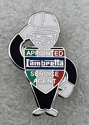 Lambretta Service Man  Enamel Badge Scooter Scene Trojan Madness Skins Mod Ska • £4.99