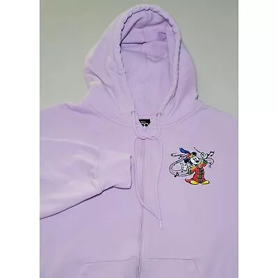 Disney Womens 1X 100 Years Of Music And Wonder Full Zip Crop Fit Purple Hoodie  • £47.50