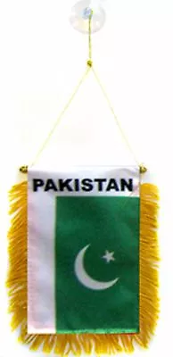 Pakistan Flag Hanging Car Pennant For Car Window Or Rearview Mirror • £9