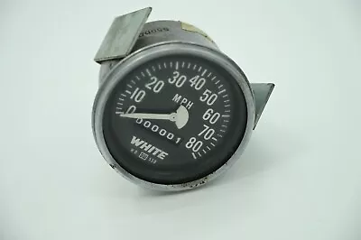 Vintage WHITE STEWART WARNER Speedometer/Odometer  H.D. 550 (1 Mile)  80mph • $149.99