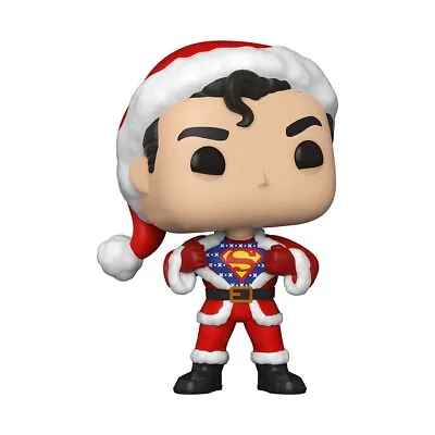 $16 • Buy Funko Pop! DC Holiday Superman In Holiday Sweater 353 Christmas W/ Pop Protector