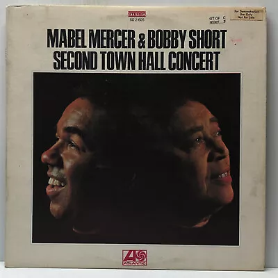 Mabel Mercer & Bobby Short-Second Town Hall Concert-Atlantic 2-605-2LP WLP PROMO • $9.99