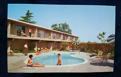 Tropicana Lodge Mountain View Swimming Pool CA California Santa Clara Co 1960s • $6