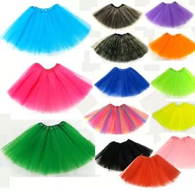 TUTU Skirt Pettiskirt 3 Layers Party Show Fancy Dress Costume Halloween Unisex • £5.99