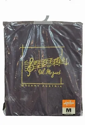 Mozart Austria Music Notes Embroidered T-Shirt Size Medium Navy • $22