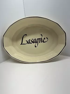 Vintage McCoy Pottery 7072 Lasagne Dish Cream W/ Brown Accents Oven Proof USA • $10