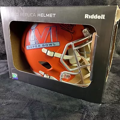 Riddell NFL SUPER BOWL 56 REPLICA Helmet W/ CoA PSA Signed By - Marcus Allen - • $229.46