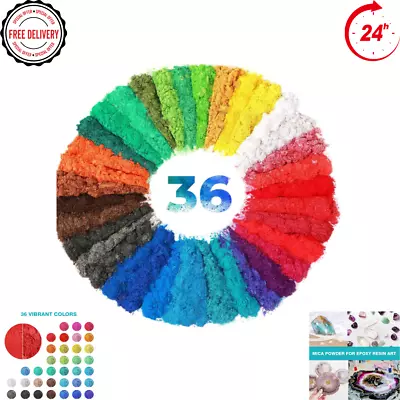 Mica Powder - Epoxy Resin Dye Color Pigment Set 36 Colours Tone Metallic Pearl • $14.99