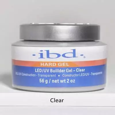 LED IBD Hard Nail Acrylic Builder Gel UV Clear Transparent False Constructor 56g • £7.94