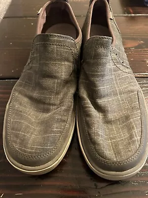 Patagonia Sz 11 Whino Walker Hemp Mens Slip-on Shoe Henna Brown Olive 1D61 • $59.95