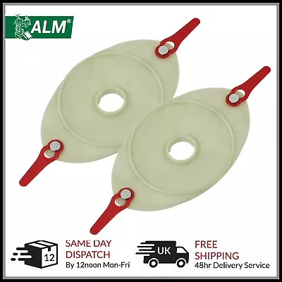 2 X Lawnmower Mounting Disc Plastic Blades Qualcast Sovereign Challenge GP296 • £25.95