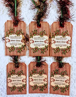 Christmas Vintage North Pole Express Tags~(6) Gift Hang Tags~Childrens Gift~421R • $4.59