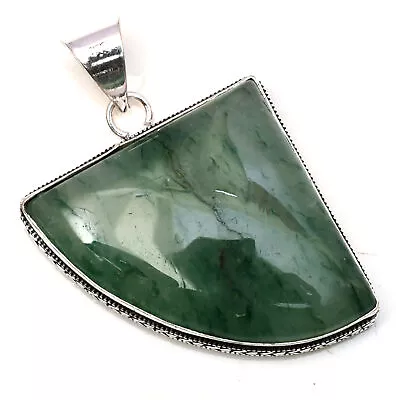 Green Aventurine Gemstone 925 Sterling Silver Handmade Jewelry  Pendant 1.97  • $7.82