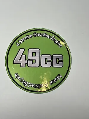 49cc 4 Stroke Motorized Bicycle Engine (Green) Decal • $6