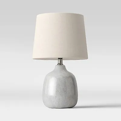 Assembled Ceramic Table Lamp (Includes LED Light Bulb) Gray - Threshold • $13.99