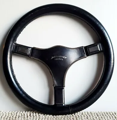 ITALVOLANTI Formel Indianapolis Leather Steering Wheel RARE PORSCHE BMW E30 M3 • $499.99