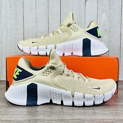 Nike Free Metcon 4 Team Gold White Gym Training Shoes CT3886-234 Men's Size 8-13 • $79.90