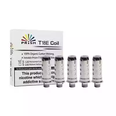 Innokin T18E Coils T22E Replacement Prism Endura Coil Heads 1.5ohm(pk5)-GENUINE • £6.64