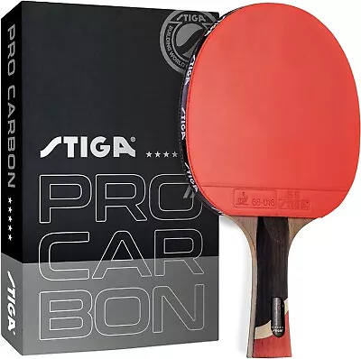 STIGA Pro Carbon Performance-Level Table Tennis Racket With Carbon Technology... • $161.85