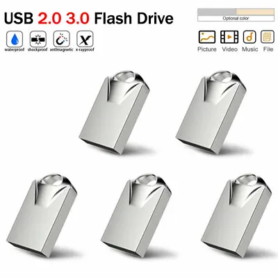 5 Pack Mini USB 3.0/2.0 Flash Drive Storage Thumb Memory Stick 64GB 32GB 16GB 8G • $17.89
