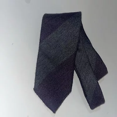 Peter Millar ~ Mens Wool Dress Tie ~ 2 Tone Gray ~ Striped ~ Xl Tall Long ~ 61  • $25