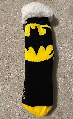 Batman Sherpa Lined Socks NEW NWT DC Non-Skid • $11