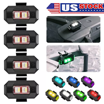 7 Colors LED Flashing Warning Strobe Lights Quadcopter Motorcycle Bike Drone • $7.59