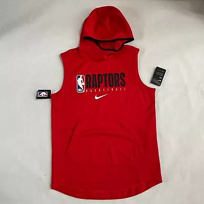 NWT Mens Nike NBA Toronto Raptors Team Player Issue Sleeveless Hoodie Sweatshirt • $129.99