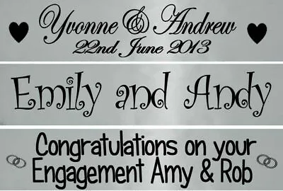 £4.95 • Buy Personalised Silver Wedding Anniversary Engagement Banner Party Decorations