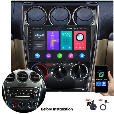 For Mazda 6 2004-2015 Android Car Stereo Radio GPS Navi WIFI FM RDS BT MP5 + Cam • $139.99