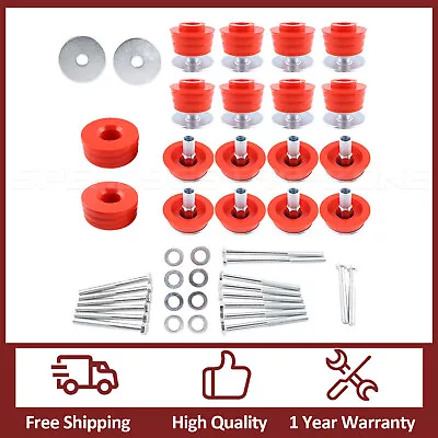 Red Body Cab Mount Bushing Kit Fit For Ford F250 F350 Super Duty 2/4WD 2008-2016 • $85.08