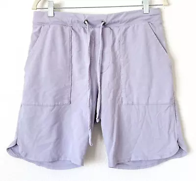 GOODLIFE Womens Shorts Size Medium Lavender Purple USA Made Drawstring Pockets • $24.99