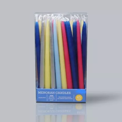 45ct Multi-colored Hanukkah Menorah Candles 5 3/4  H Festival Of Lights • $11.99