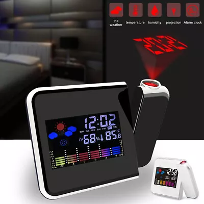 $23.39 • Buy Smart Digital LED Projection Alarm Clock Temperature Projector LCD Display G