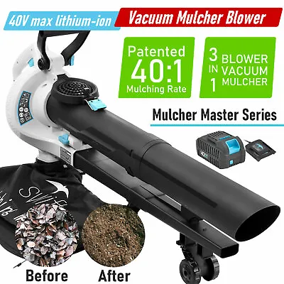 40V Blower Cordless Leaf Blower Vacuum & Mulcher 3 In 1 With Battery&Charger • $279.99