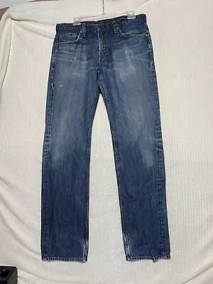 J Brand Kane Men’s Jeans Slim Straight Leg Blue Dark Wash Denim Size 34x35 • $19.18