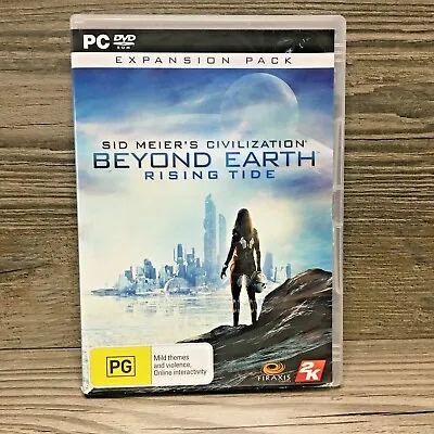 B/N PC DVD Sid Meier's Civilization Beyond Earth Rising Tide Game Expansion Pack • $19.95